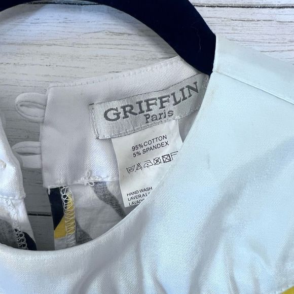 Grifflin Paris Keyhole Front & Back Unique Bubble Hemline Floral Satin Sash 💗 - Picture 7 of 8